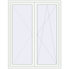 Pricing Tilt-and-Turn 1300x1680 mm REHAU BRILLANT DESIGN RAL 9016 Traffic white two-sided