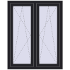 Ustalenie cen Okna skrzydłowe 1020x1265 mm REHAU ENERGY-SAVING SYNEGO MD BLACK_ULTI-MATT dwustronny