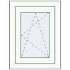 Pricing Tilt-and-Turn 500x600 mm REHAU BRILLANT DESIGN RAL 9016 Traffic white two-sided
