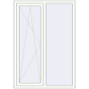Pricing Tilt-and-Turn 1200x1650 mm REHAU ENERGY-SAVING SYNEGO MD RAL 9016 Traffic white two-sided