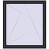 Pricing Tilt-and-Turn 1290x1430 mm REHAU ENERGY-SAVING SYNEGO MD BLACK_ULTI-MATT two-sided