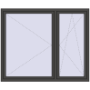 Pricing Tilt-and-Turn 1810x1490 mm REHAU ENERGY-SAVING SYNEGO MD BASALT_GREY two-sided