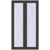Pricing Tilt-and-Turn 1100x2000 mm REHAU ENERGY-SAVING SYNEGO MD BASALT_GREY two-sided