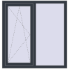Ustalenie cen Okna skrzydłowe 1150x1200 mm EPSILON OPTIMA ANTHRACITE_GREY_STRUKTURAL zewnętrzny