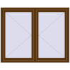 Pricing Tilt-and-Turn 1500x1200 mm REHAU OPTIMUM EURO-DESIGN 70 WALNUT two-sided