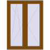 Pricing Tilt-and-Turn 1100x1500 mm REHAU OPTIMUM EURO-DESIGN 70 GOLDEN OAK two-sided