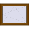 Ustalenie cen Okna skrzydłowe 1250x950 mm CLASICTHERM 70 GOLDEN OAK zewnętrzny