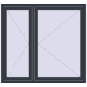 Pricing Tilt-and-Turn 1450x1350 mm REHAU OPTIMUM EURO-DESIGN 70 ANTHRACITE_GREY_STRUKTURAL external