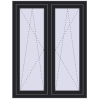 Ustalenie cen Okna skrzydłowe 1020x1280 mm REHAU ENERGY-SAVING SYNEGO MD BLACK_ULTI-MATT zewnętrzny