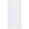 Ustalenie cen Okna skrzydłowe 1100x2300 mm REHAU ENERGY-SAVING SYNEGO MD RAL 9016 Traffic white dwustronny