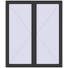 Pricing Tilt-and-Turn 1700x2000 mm REHAU OPTIMUM EURO-DESIGN 70 ANTHRACITE_GREY_GLATT two-sided