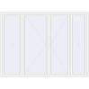 Pricing Tilt-and-Turn 2900x2150 mm REHAU ENERGY-SAVING SYNEGO MD RAL 9016 Traffic white two-sided