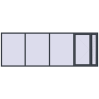 Pricing Tilt-and-Turn 4000x1400 mm REHAU OPTIMUM EURO-DESIGN 70 ANTHRACITE_GREY_STRUKTURAL external