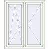 Pricing Tilt-and-Turn 1000x1200 mm REHAU OPTIMUM EURO-DESIGN 70 RAL 9016 Traffic white two-sided