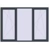 Pricing Tilt-and-Turn 2100x1500 mm REHAU ENERGY-SAVING SYNEGO MD ANTHRACITE_GREY_STRUKTURAL external