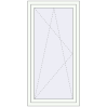 Pricing Tilt-and-Turn 800x1620 mm REHAU ENERGY-SAVING SYNEGO MD RAL 9016 Traffic white two-sided