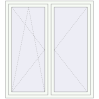 Pricing Tilt-and-Turn 1400x1600 mm REHAU ENERGY-SAVING SYNEGO MD RAL 9016 Traffic white two-sided