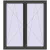 Ustalenie cen Okna skrzydłowe 1500x1700 mm REHAU ENERGY-SAVING SYNEGO MD BASALT_GREY dwustronny