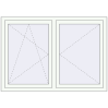 Pricing Tilt-and-Turn 1450x1050 mm REHAU ENERGY-SAVING SYNEGO MD RAL 9016 Traffic white two-sided