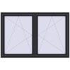 Pricing Tilt-and-Turn 1770x1160 mm REHAU ENERGY-SAVING SYNEGO MD BLACK_ULTI-MATT two-sided