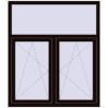 Pricing Tilt-and-Turn 1300x1500 mm REHAU ENERGY-SAVING SYNEGO MD BLACK_BROWN external