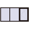 Pricing Tilt-and-Turn 2000x1000 mm REHAU OPTIMUM EURO-DESIGN 70 BLACK_BROWN two-sided