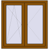 Pricing Tilt-and-Turn 1000x1040 mm REHAU OPTIMUM EURO-DESIGN 70 GOLDEN OAK two-sided
