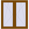 Ustalenie cen Okna skrzydłowe 1275x1340 mm REHAU ENERGY-SAVING SYNEGO MD GOLDEN OAK dwustronny