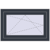 Pricing Tilt-and-Turn 750x550 mm REHAU OPTIMUM EURO-DESIGN 70 ANTHRACITE_GREY_STRUKTURAL two-sided