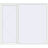 Pricing Tilt-and-Turn 2400x2100 mm REHAU OPTIMUM EURO-DESIGN 70 RAL 9016 Traffic white two-sided