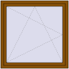 Pricing Tilt-and-Turn 1200x1200 mm REHAU ENERGY-SAVING SYNEGO MD GOLDEN OAK two-sided