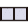 Pricing Tilt-and-Turn 1700x900 mm REHAU OPTIMUM EURO-DESIGN 70 BLACK_BROWN external