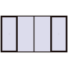 Pricing Tilt-and-Turn 4000x2200 mm REHAU ENERGY-SAVING SYNEGO MD BLACK_BROWN external