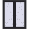 Ustalenie cen Okna skrzydłowe 1245x1355 mm REHAU ENERGY-SAVING SYNEGO MD BLACK_ULTI-MATT dwustronny