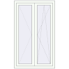 Pricing Tilt-and-Turn 920x1530 mm REHAU ENERGY-SAVING SYNEGO MD RAL 9016 Traffic white two-sided