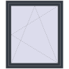 Pricing Tilt-and-Turn 1050x1250 mm REHAU OPTIMUM EURO-DESIGN 70 ANTHRACITE_GREY_STRUKTURAL two-sided