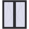 Ustalenie cen Okna skrzydłowe 1350x1595 mm REHAU ENERGY-SAVING SYNEGO MD BLACK_ULTI-MATT dwustronny