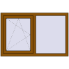 Ustalenie cen Okna skrzydłowe 1250x800 mm EPSILON OPTIMA GOLDEN OAK dwustronny