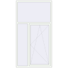 Pricing Tilt-and-Turn 1240x2330 mm REHAU OPTIMUM EURO-DESIGN 70 RAL 9016 Traffic white two-sided