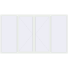 Pricing Tilt-and-Turn 4000x2300 mm REHAU BRILLANT DESIGN RAL 9016 Traffic white two-sided