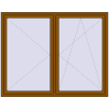 Pricing Tilt-and-Turn 1900x1500 mm REHAU OPTIMUM EURO-DESIGN 70 GOLDEN OAK two-sided