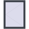 Pricing Tilt-and-Turn 1150x1500 mm REHAU ENERGY-SAVING SYNEGO MD ANTHRACITE_GREY_STRUKTURAL external