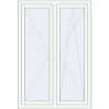 Pricing Tilt-and-Turn 1050x1600 mm REHAU ENERGY-SAVING SYNEGO MD RAL 9016 Traffic white two-sided