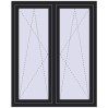 Ustalenie cen Okna skrzydłowe 1155x1430 mm REHAU ENERGY-SAVING SYNEGO MD BLACK_ULTI-MATT zewnętrzny