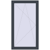 Pricing Tilt-and-Turn 1030x1750 mm REHAU BRILLANT DESIGN ANTHRACITE_GREY_STRUKTURAL two-sided