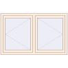 Pricing Tilt-and-Turn 1450x900 mm REHAU OPTIMUM EURO-DESIGN 70 CREAME_WHITE_50L-2 two-sided