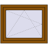 Pricing Tilt-and-Turn 920x720 mm REHAU ENERGY-SAVING SYNEGO MD GOLDEN OAK two-sided