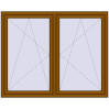 Ustalenie cen Okna skrzydłowe 1740x1325 mm REHAU ENERGY-SAVING SYNEGO MD GOLDEN OAK dwustronny