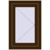 Pricing Tilt-and-Turn 500x750 mm REHAU OPTIMUM EURO-DESIGN 70 DARK_OAK two-sided