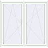 Pricing Tilt-and-Turn 1600x1550 mm REHAU ENERGY-SAVING SYNEGO MD RAL 9016 Traffic white two-sided